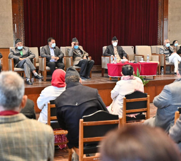 कांग्रेस बैठकमा महतले भने- एमसीसीबारे भ्रम चिर्न गाउँ जानुस्